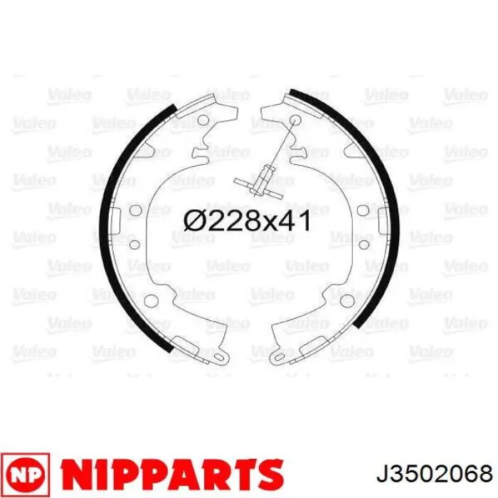 Тормоза рабочие задние ножные и тормозные барабаны Nipparts J3502068 цена, от 32.54 USD