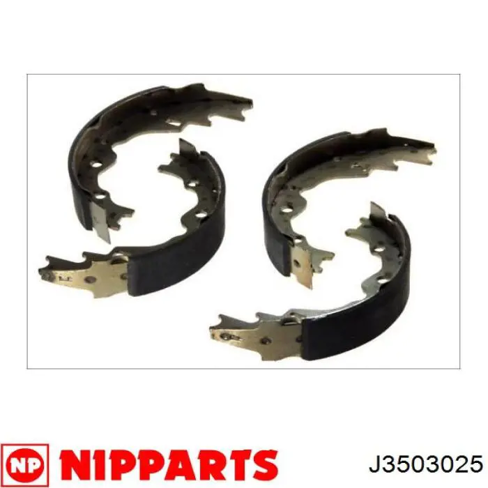 Купить J3503025 Nipparts Задние барабанные тормозные колодки