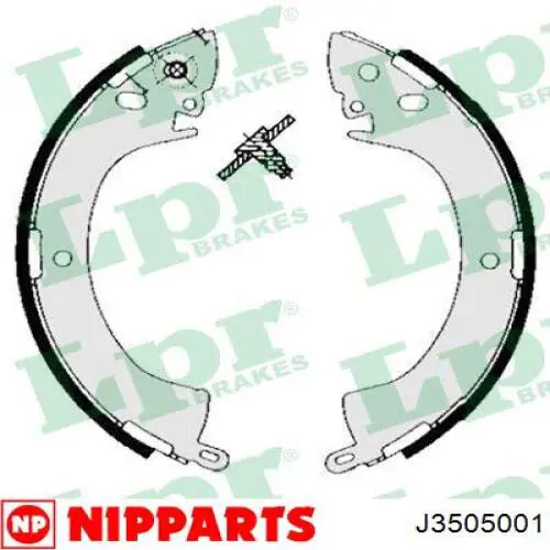 Задние барабанные колодки MB238521 Mitsubishi