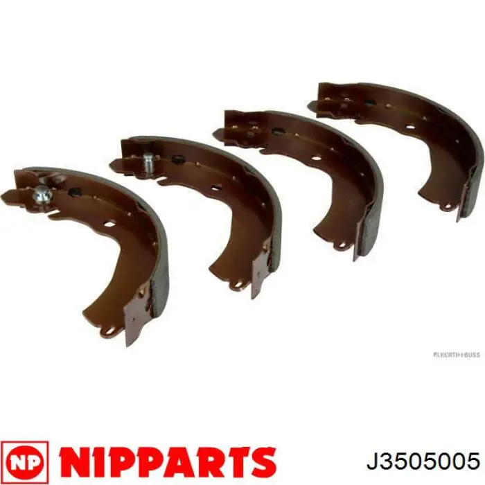 Колодки гальмові задні, барабанні J3505005 Nipparts