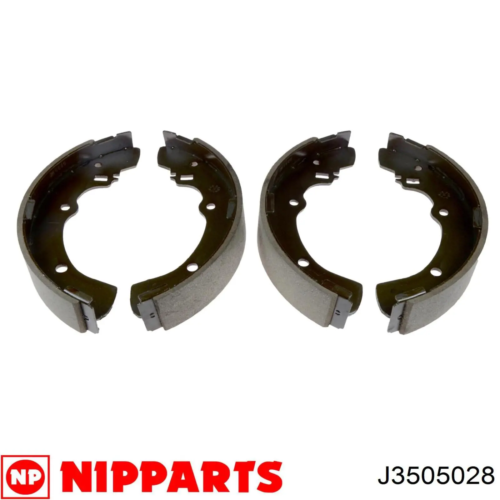 Задние барабанные колодки J3505028 Nipparts