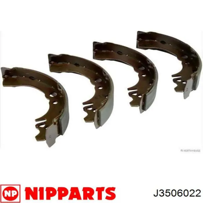 Задние барабанные колодки J3506022 Nipparts