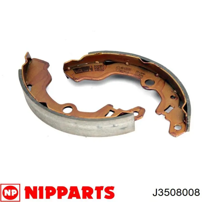 Zapatas de frenos de tambor traseras J3508008 Nipparts