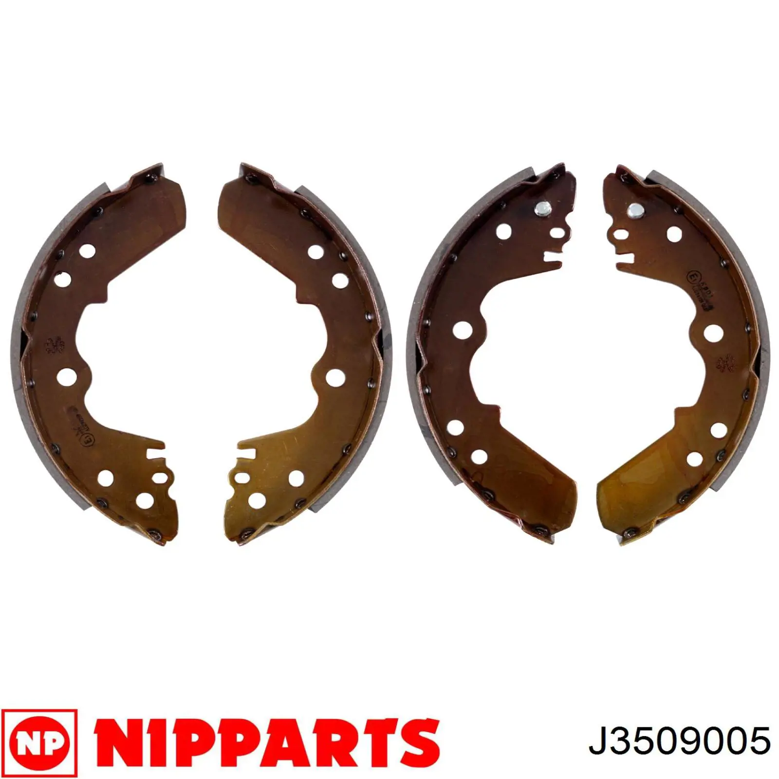 Zapatas de frenos de tambor traseras J3509005 Nipparts