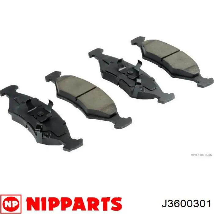 Pastillas de freno delanteras J3600301 Nipparts