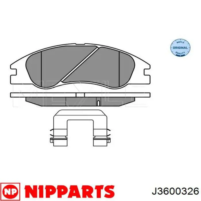 Pastillas de freno delanteras J3600326 Nipparts