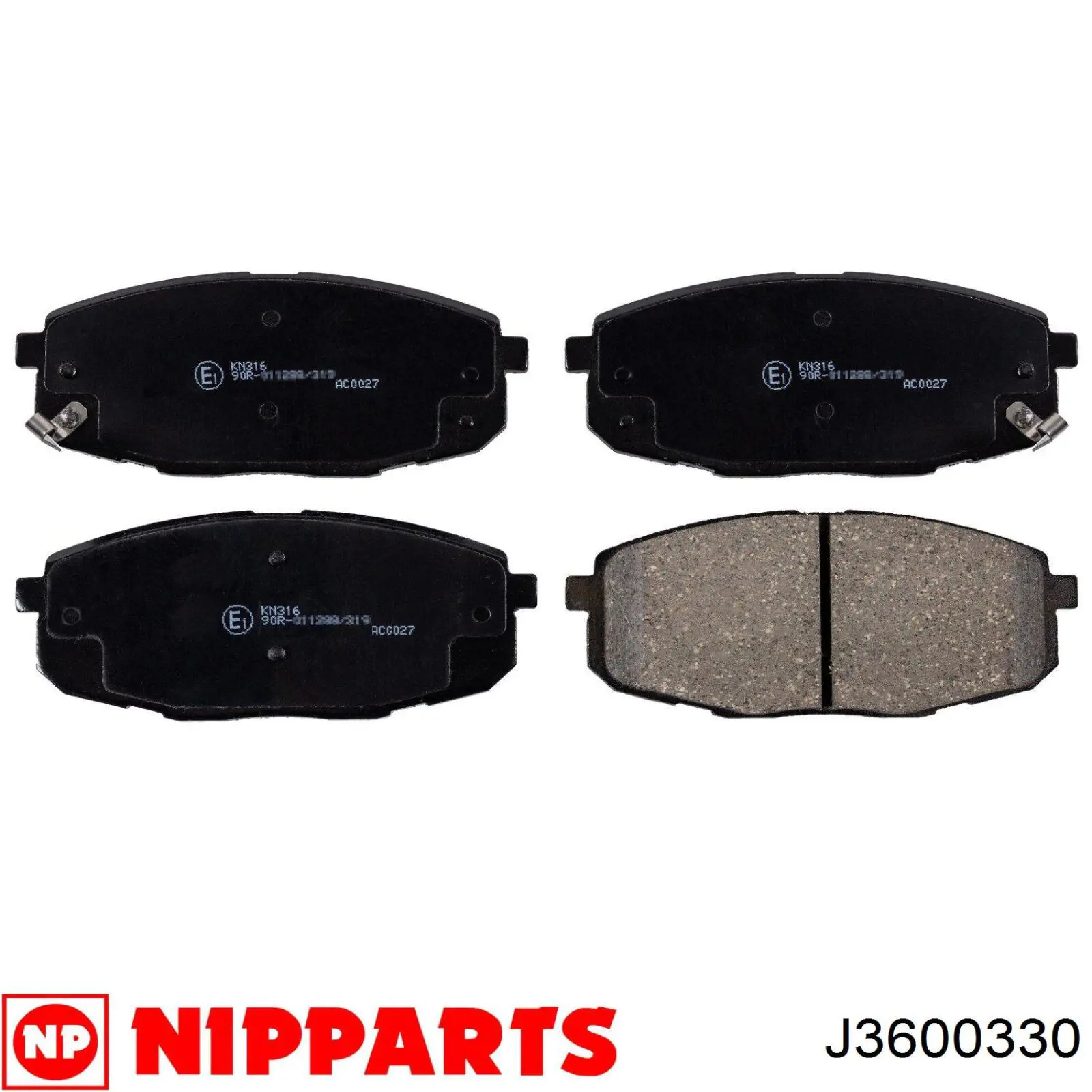 Передние тормозные колодки S581011HA20 Hyundai/Kia