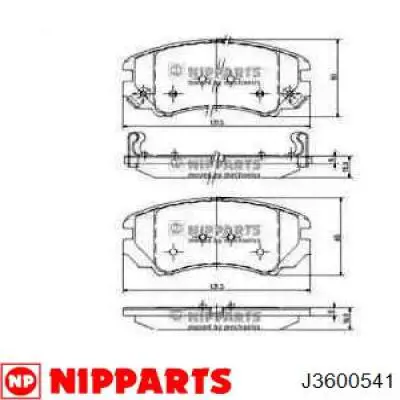 Колодки Nipparts J3600541 цена, от 16.70 USD