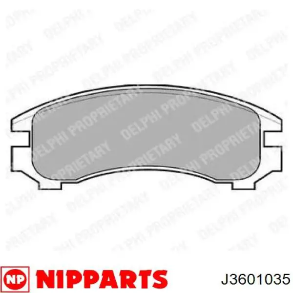 Купить J3601035 Nipparts Колодки тормозные