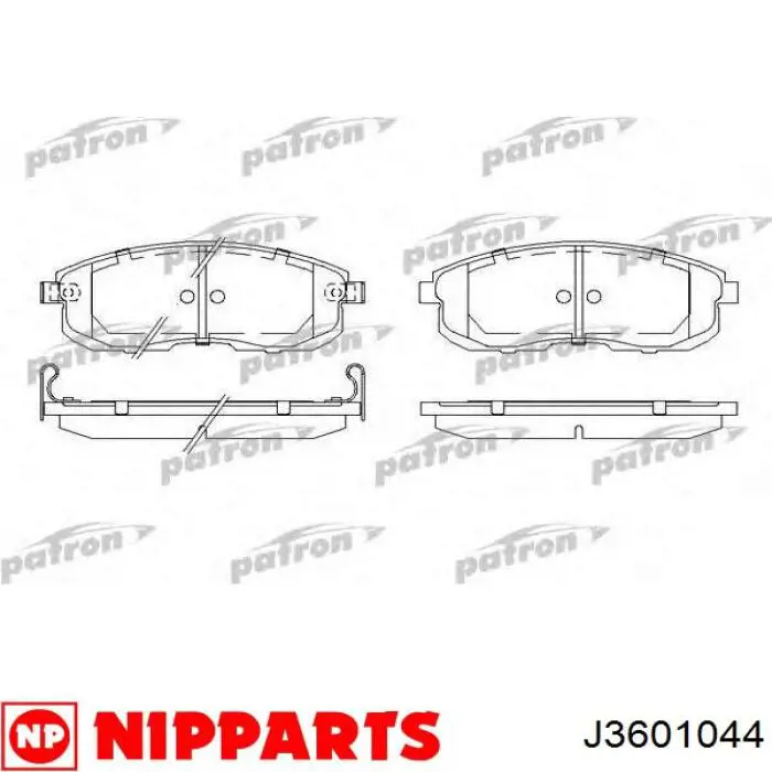 Тормозные колодки Nipparts J3601044