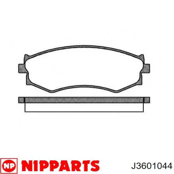 J3601044 Nipparts Колодки передние