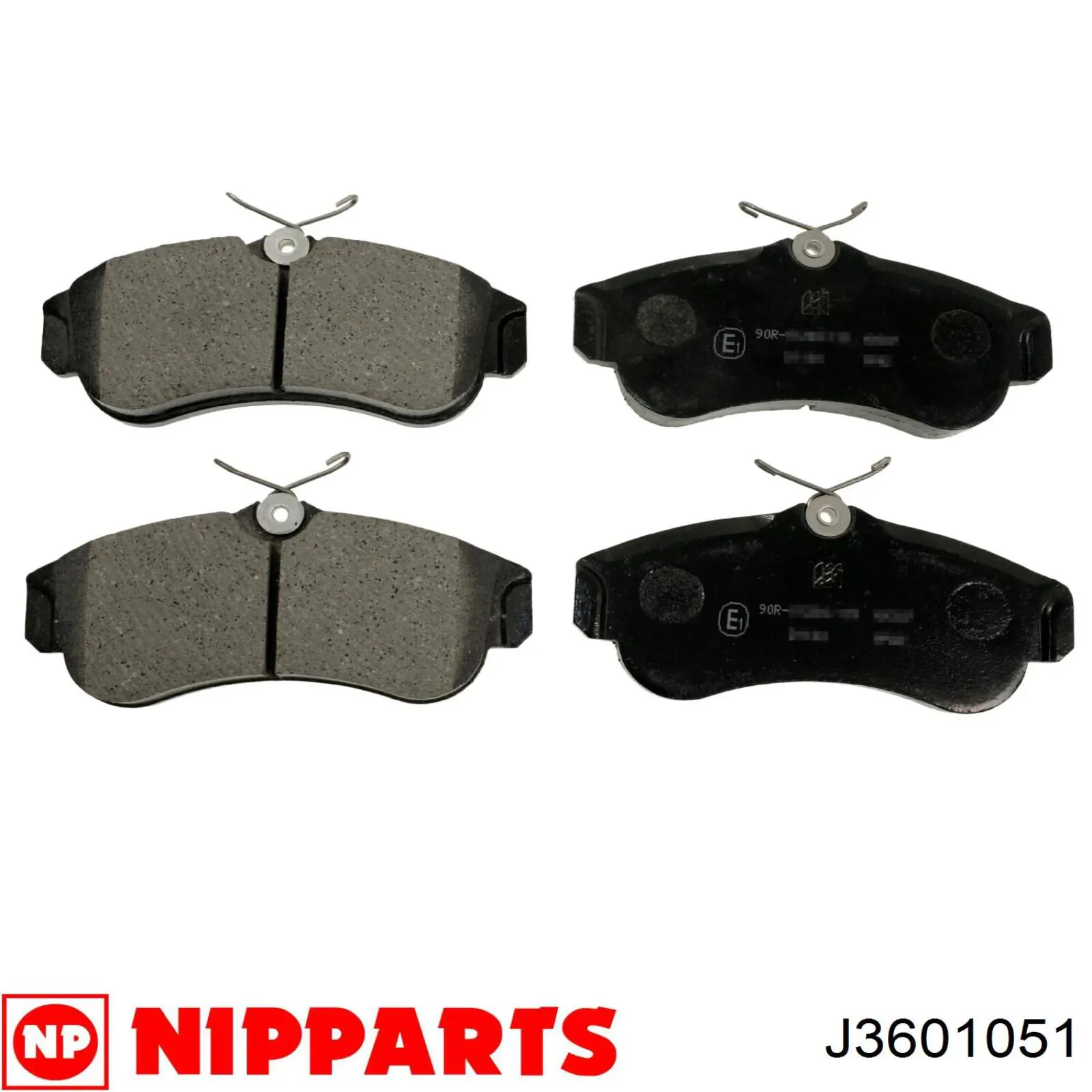 J3601051 Nipparts колодки тормозные передние дисковые