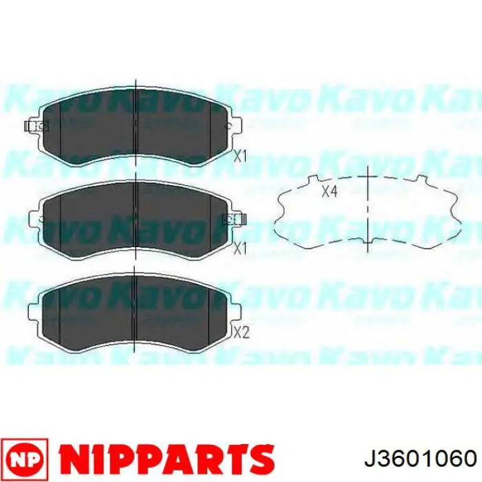 Колодки Nipparts J3601060 цена, от 20.15 USD