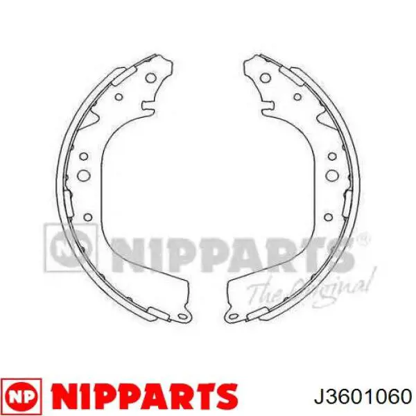 Купить J3601060 Nipparts Колодки тормозные