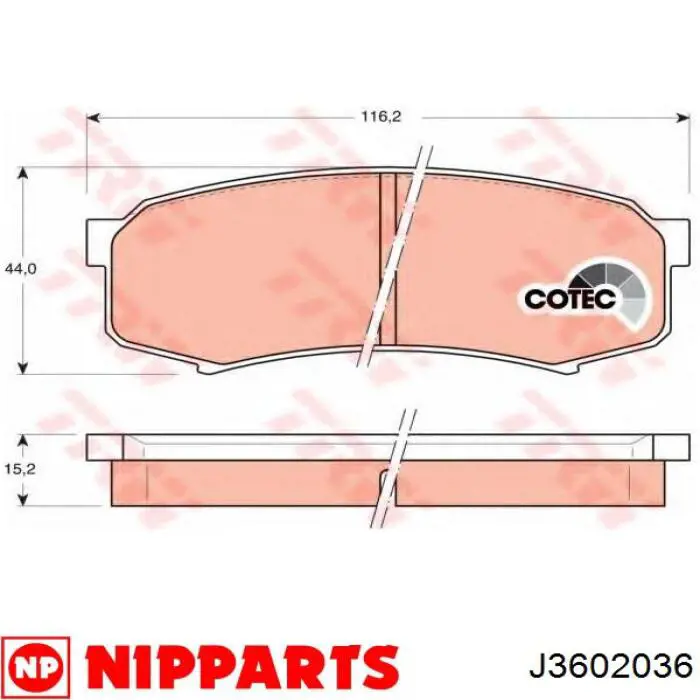 446535170 Toyota Колодки передние