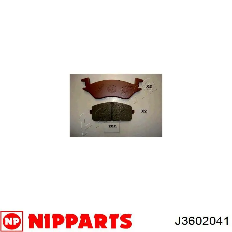 Pastillas de freno delanteras J3602041 Nipparts