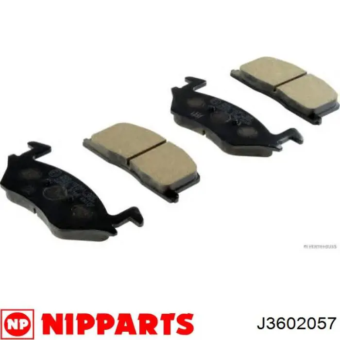 Купить J3602057 Nipparts Колодки тормозные
