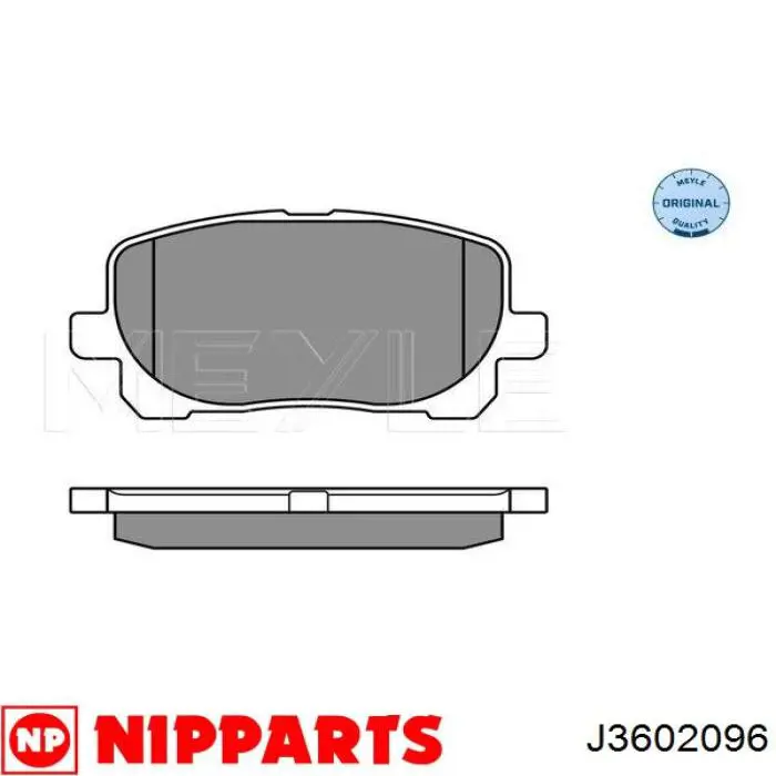 Купить J3602096 Nipparts Колодки тормозные