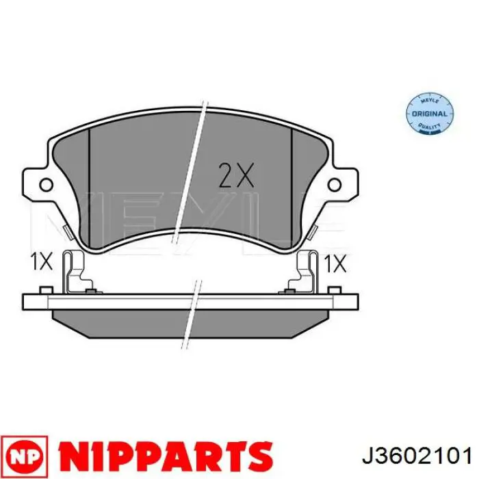 Купить J3602101 Nipparts Колодки тормозные
