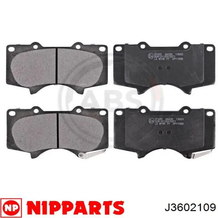Колодки Nipparts J3602109 цена, от 37.45 USD