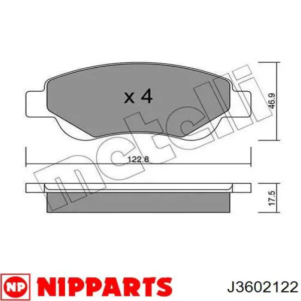 Передние тормозные колодки 116402 Febi