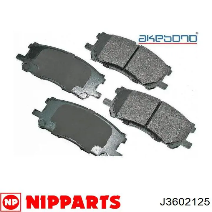 Тормозные колодки Nipparts J3602125