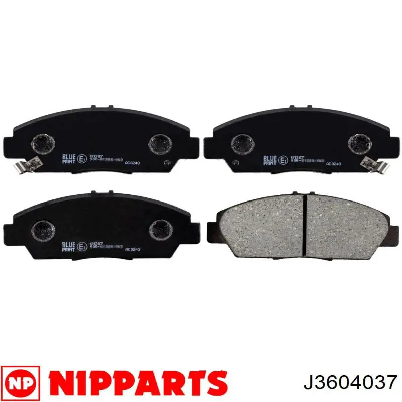 Передние тормозные колодки 45022SS0G10 Honda