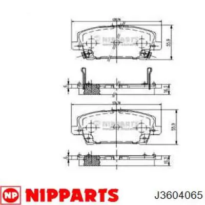 Колодки Nipparts J3604065 цена, от 24.77 USD