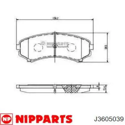 Передние тормозные колодки 1617286180 Eurorepar