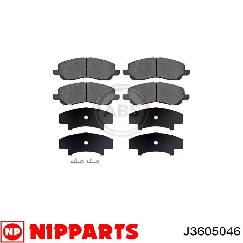 Передние тормозные колодки J3605046 Nipparts