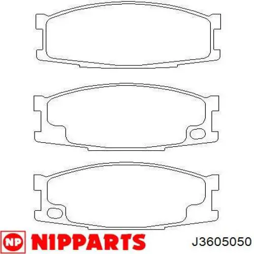 Колодки Nipparts J3605050 цена, от 28.91 USD