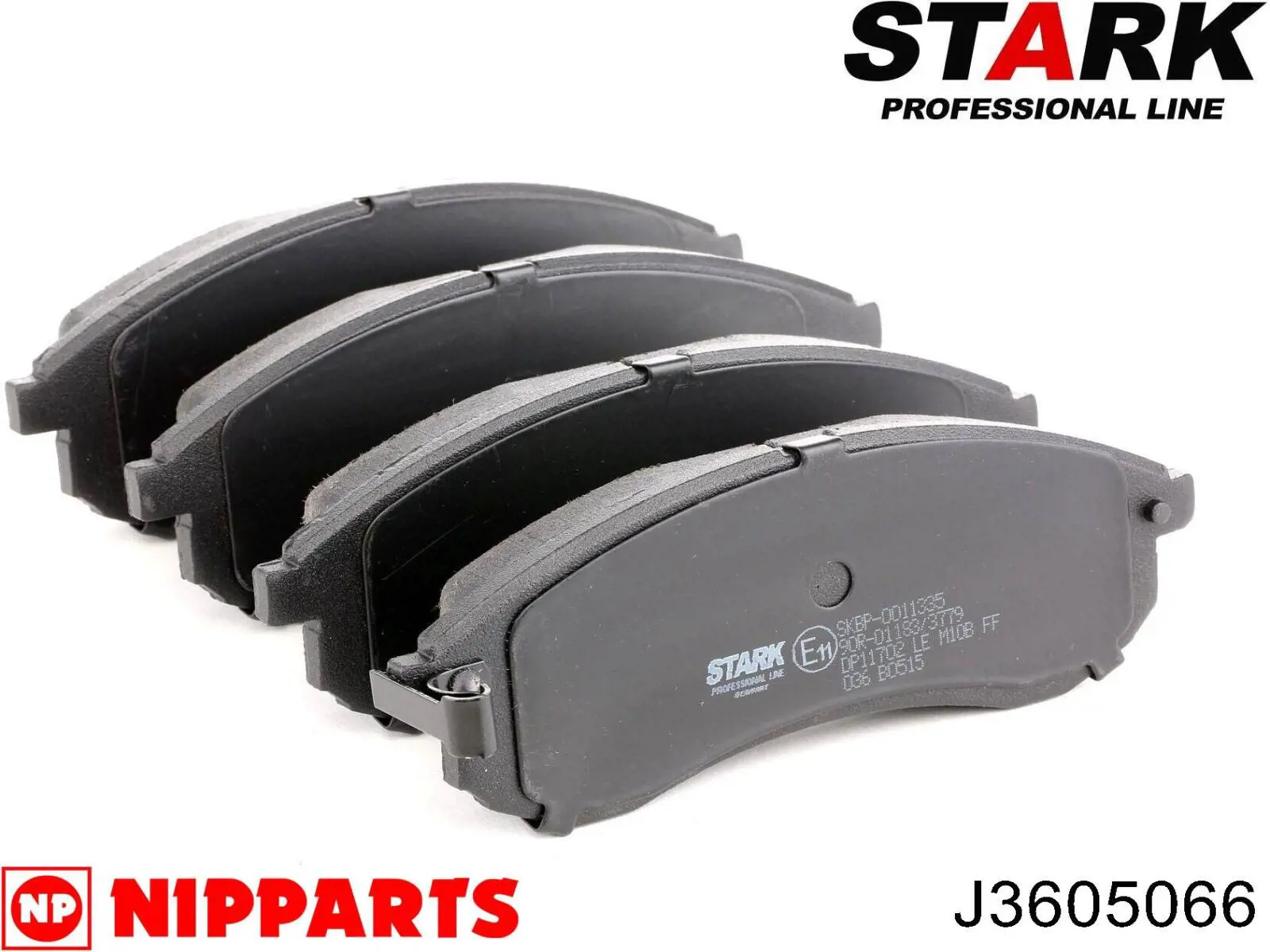 Передние тормозные колодки 986494362 Bosch