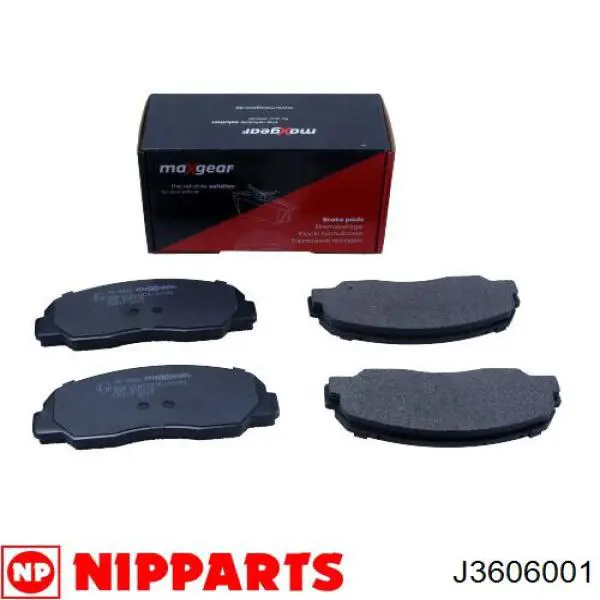 Pastillas de freno delanteras J3606001 Nipparts