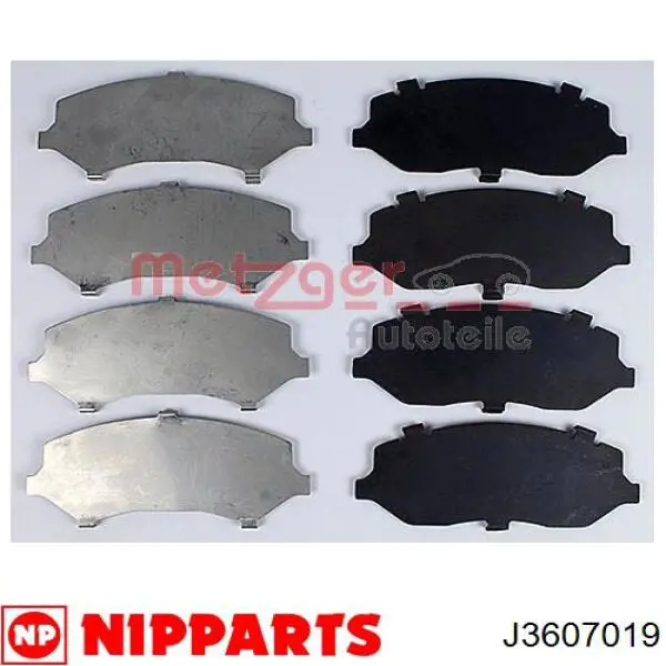 Купить J3607019 Nipparts Колодки тормозные