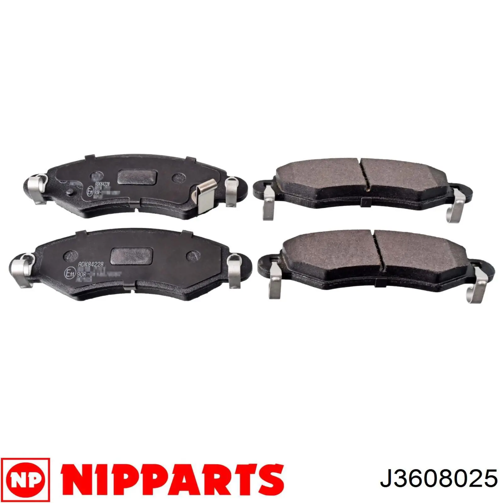 Колодки Nipparts J3608025 цена, от 22.15 USD