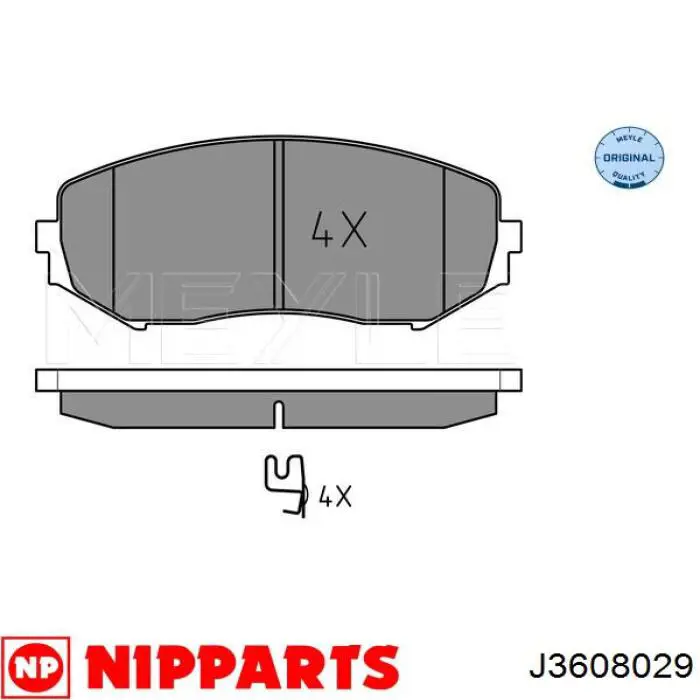 Колодки Nipparts J3608029 цена, от 20.13 USD