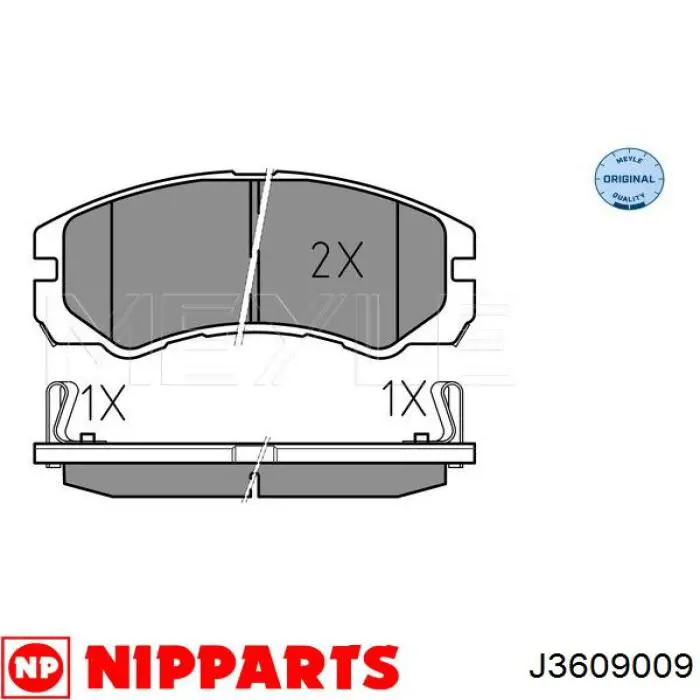 Колодки Nipparts J3609009 цена, от 18.62 USD