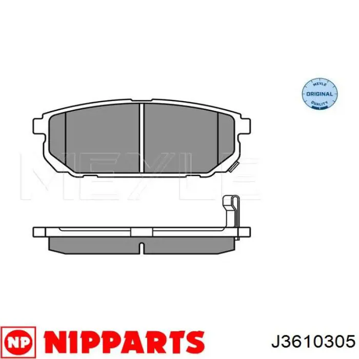 Колодки дисковые  Nipparts J3610305 цена, от 19.08 USD