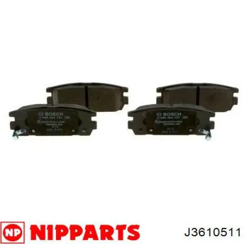 Купить J3610511 Nipparts Колодки тормозные задние, дисковые