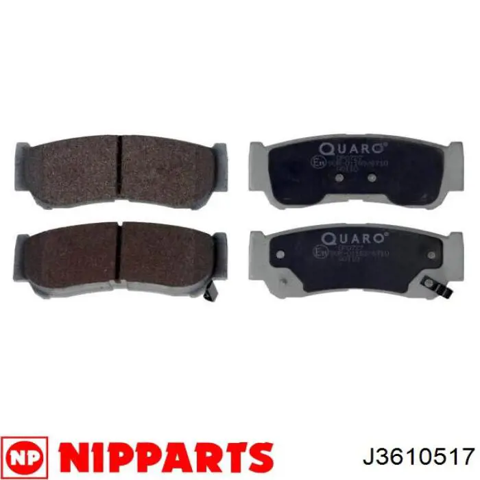 Колодки дисковые  Nipparts J3610517 цена, от 15.20 USD
