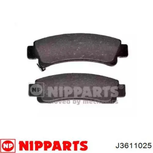 J3611025 Nipparts колодки тормозные задние дисковые