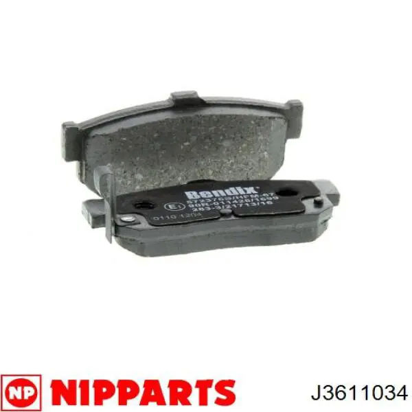Задние дисковые колодки Nipparts J3611034