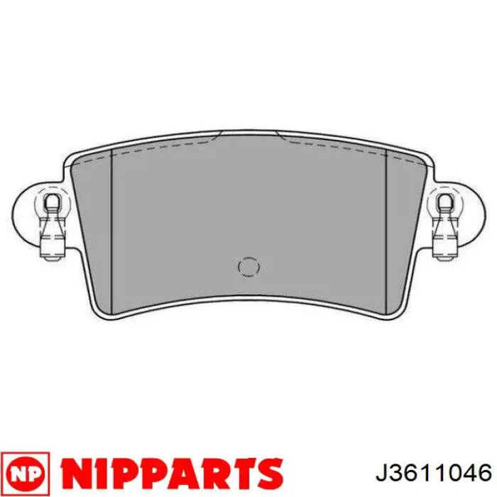 Задние тормозные колодки J3611046 Nipparts