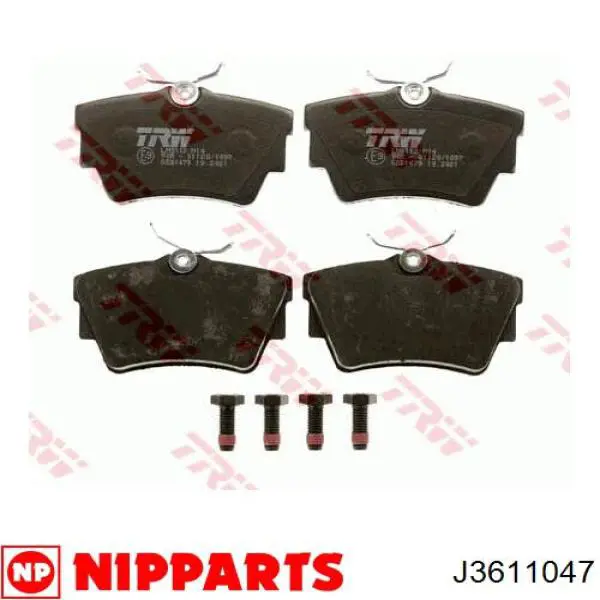 Колодки дисковые  Nipparts J3611047 цена, от 17.39 USD
