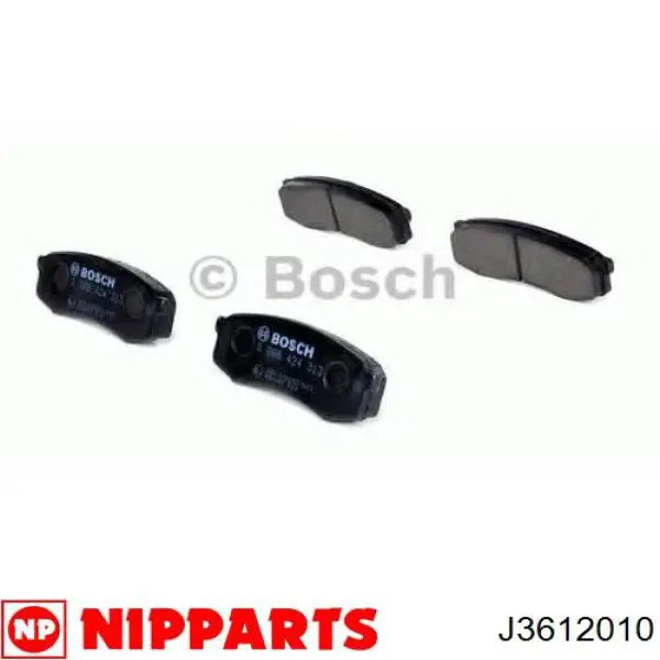 Задние тормозные колодки J3612010 Nipparts