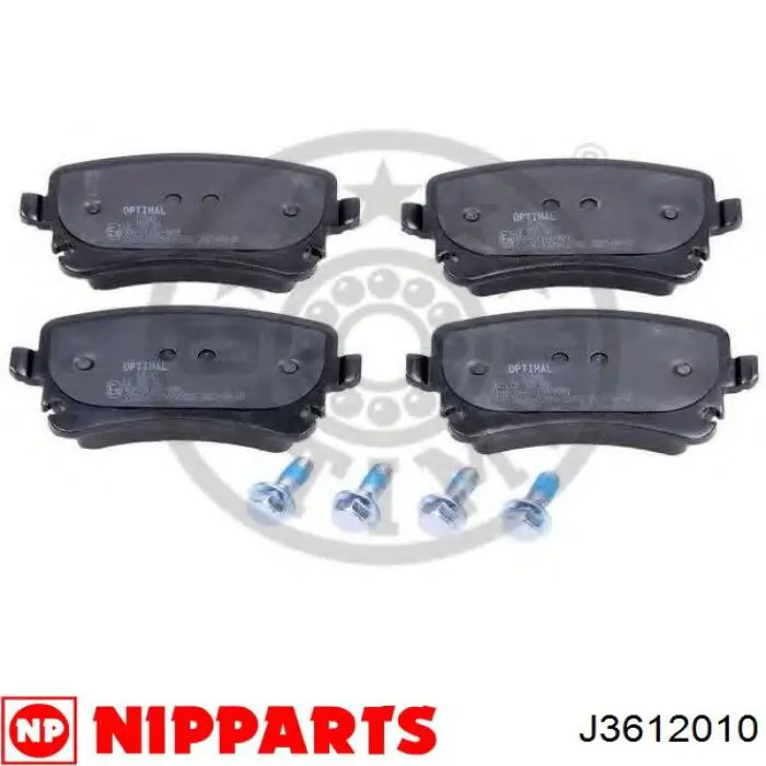 Задние дисковые колодки Nipparts J3612010