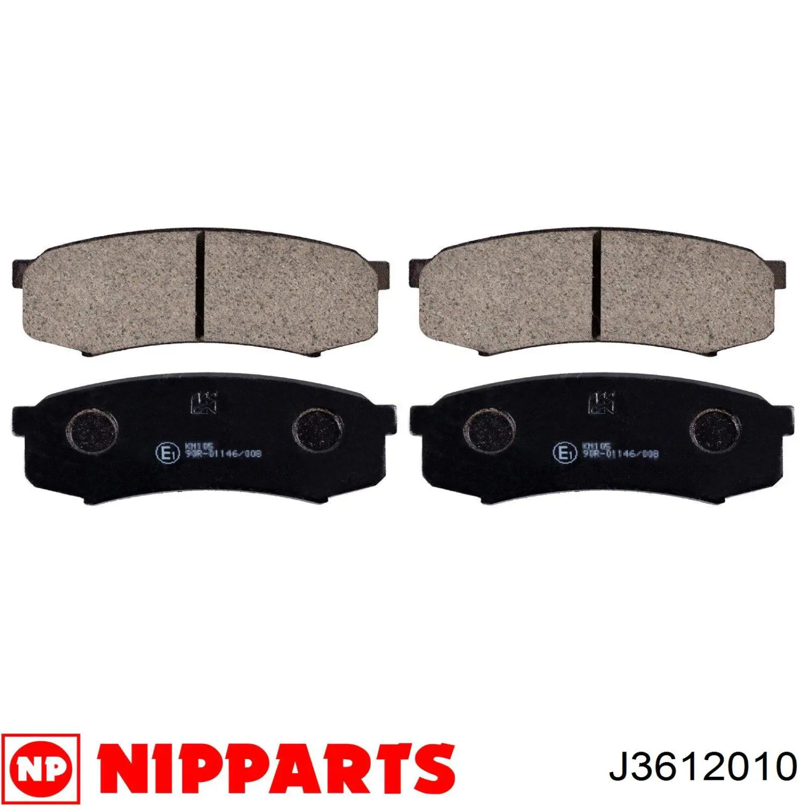 Колодки дисковые  Nipparts J3612010 цена, от 19.52 USD
