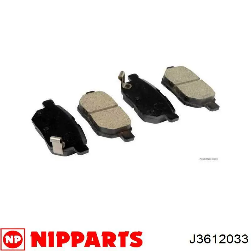 Задние тормозные колодки J3612033 Nipparts