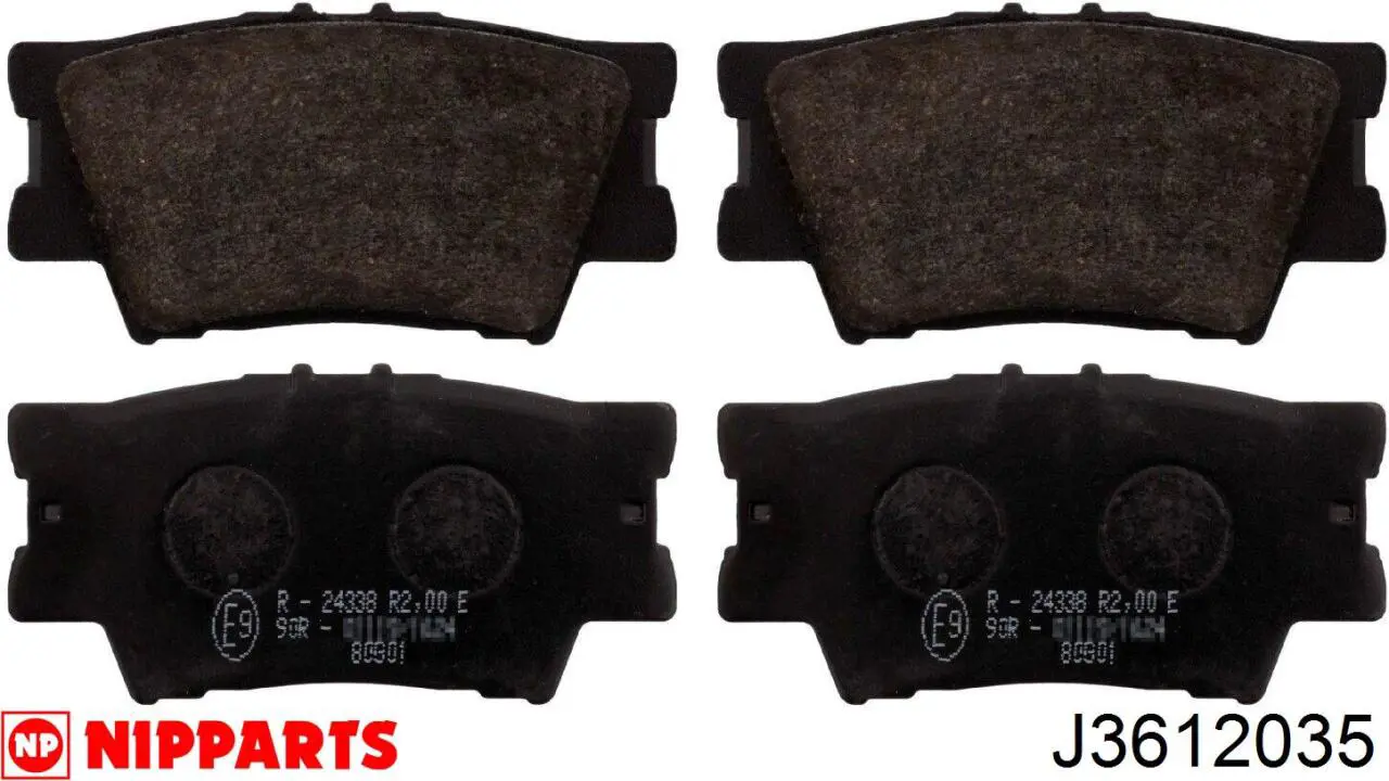 Колодки дисковые  Nipparts J3612035 цена, от 28.61 USD