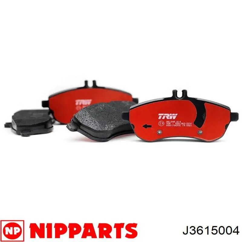J3615004 Nipparts Колодки тормозные дисковые комплект